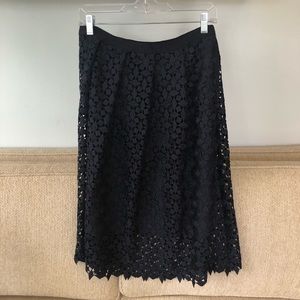 Ann Taylor Lace midi skirt